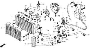 CB400F Радиатор