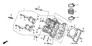 XL1000V (ABS) Передняя головка цилиндров