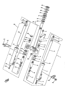 YA50R Передняя вилка