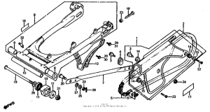  Swingarm + chain case