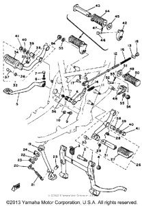 XS650SH Подножки