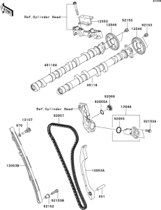 ZX1400 Распред вал