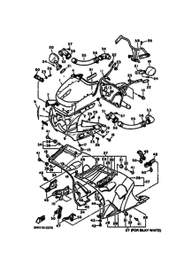 FZR600 FZR600E Cowling comp