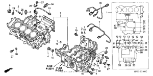CBR1100XX Картер двигателя