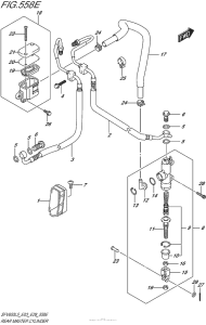 SFV650 Rear Master Cylinder (Sfv650Al5 E33)