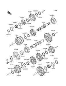 ZX400 Трансмиссия
