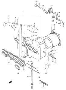 GSX-R400 Воздухоочиститель