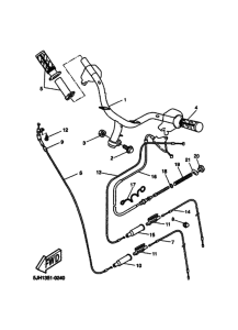 EW50 Рулевой рычаг и кабель