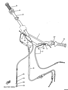 RT100H Steering handle. cable