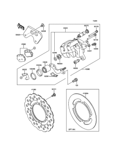 KX100 Задний тормоз