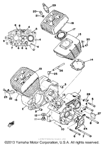 RD200C Crankcase cylinder