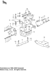 KZ1000 Battery case / electro bracket