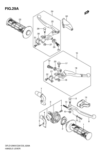DR-Z125 Рулевой рычаг