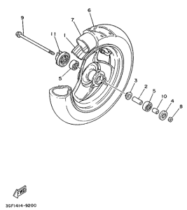 CR50Z Переднее колесо