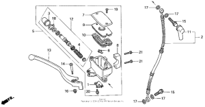 VT600C Передний главный тормозной цилиндр