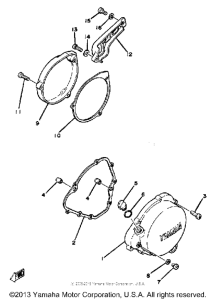 YZ125G Боковые крышки