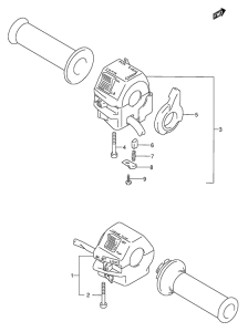 GS500 Рулевой переключатель