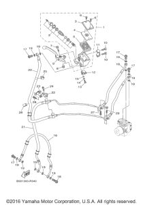 XSR900 Главный тормозной цилиндр