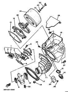YZ250WR YZ250WRA Впускная система