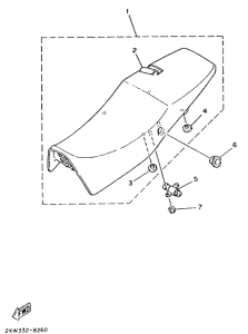 TZR250 Сиденье