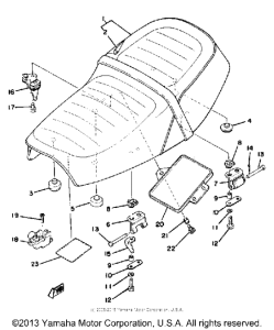 XS400_2F - 1979 Сиденье