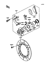 KL600 Передний тормоз