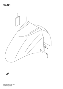 AN650 (ABS) Переднее крыло