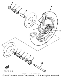 XVZ13U Переднее колесо