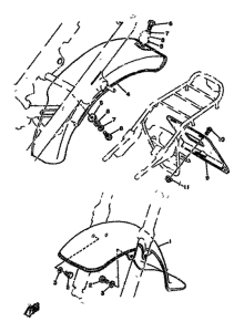 LBII-80 Front fender. rear fender