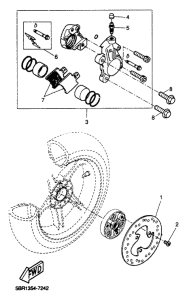 YQ50 Rear brakecaliper