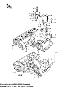 Z1 Crankcase / breather cover