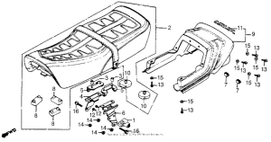 CB900 Сиденье