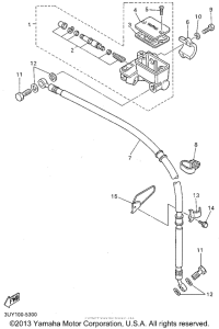 XT600EGC Главный тормозной цилиндр