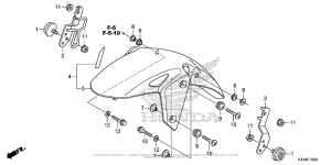 CBR300R Переднее крыло