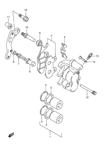 TS125 Передний суппорт
