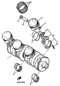 GTS1000A Коленчатый вал и поршни