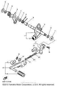 XV1100AC Вал переключения