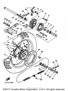 YZ490S Переднее колесо