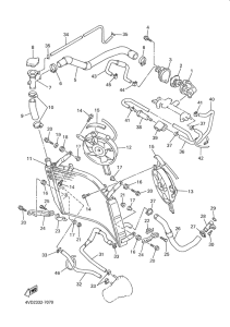 YZF1000R Radiator. hose
