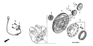 VT750CA Муфта стартера