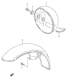 GN125 Фара головного света