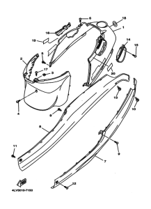 YJ50S Крышка боковая