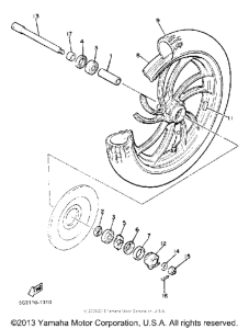 XJ750MK Переднее колесо