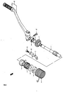 RB50 Ножной стартер