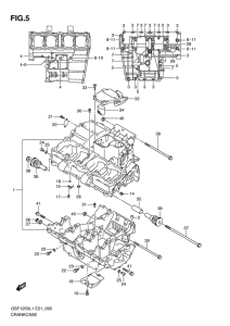 GSF1250 (ABS) Картер двигателя