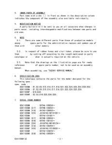 GSX1100 Catalog preface