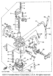 TW200WC Карбюратор