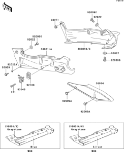 ZX600 Side covers / chain cover(1 / 2)