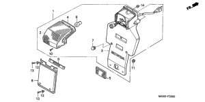 NX650 Taillight unit ass`y