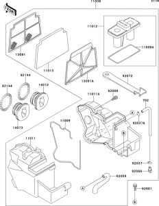 EX250 Воздушный фильтр